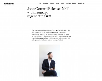 John Gerrard (c) Michael Dürr whitewall magazine